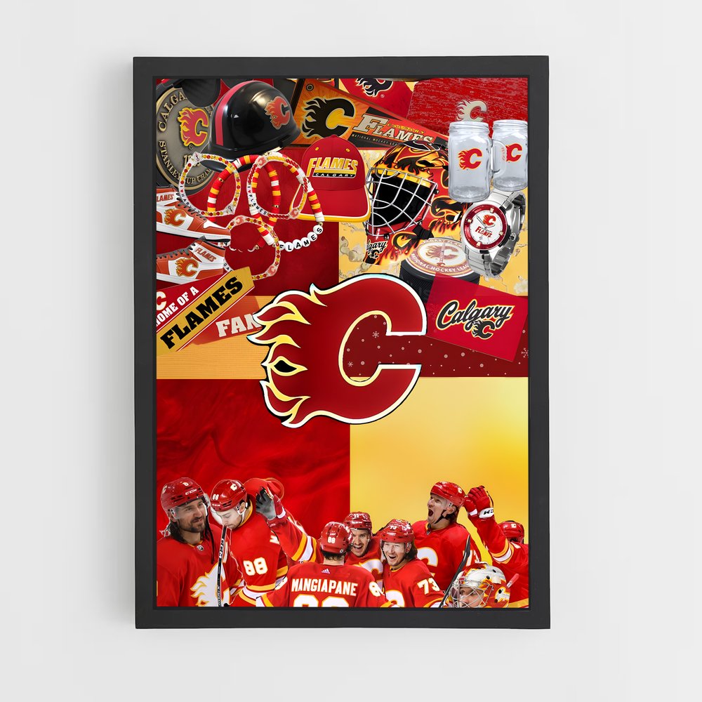 Poster Calgary flames – affiche Hockey sur glace (vue 2)